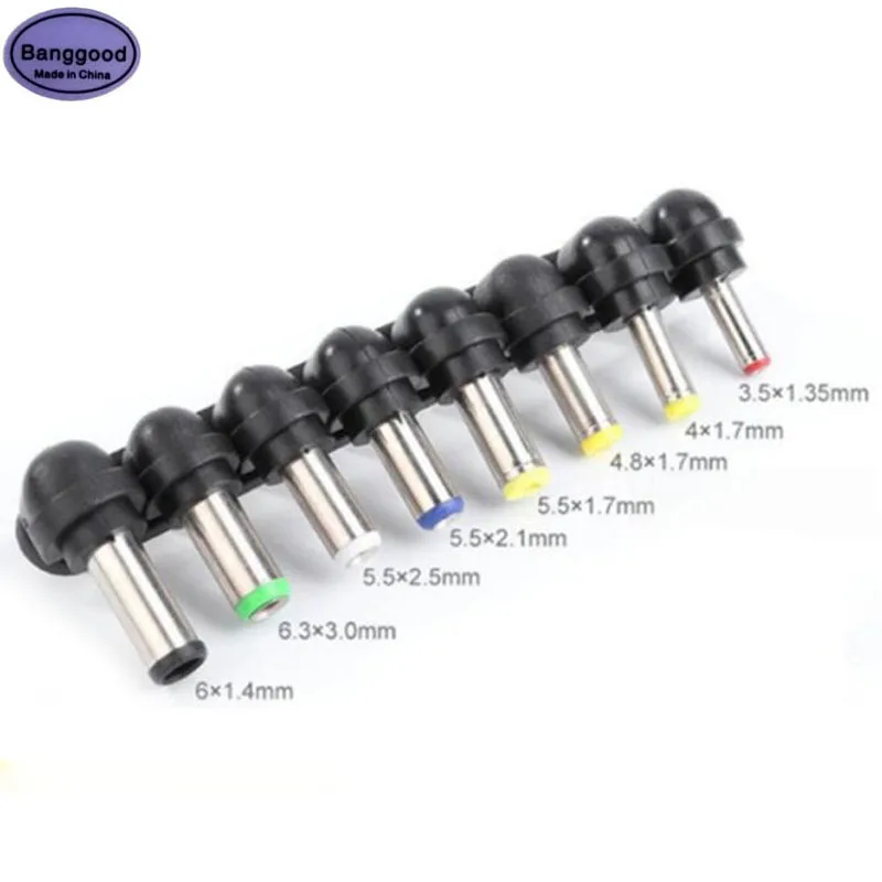 8 в 1 Универсальный адаптер питания постоянного тока для ноутбука коннектор