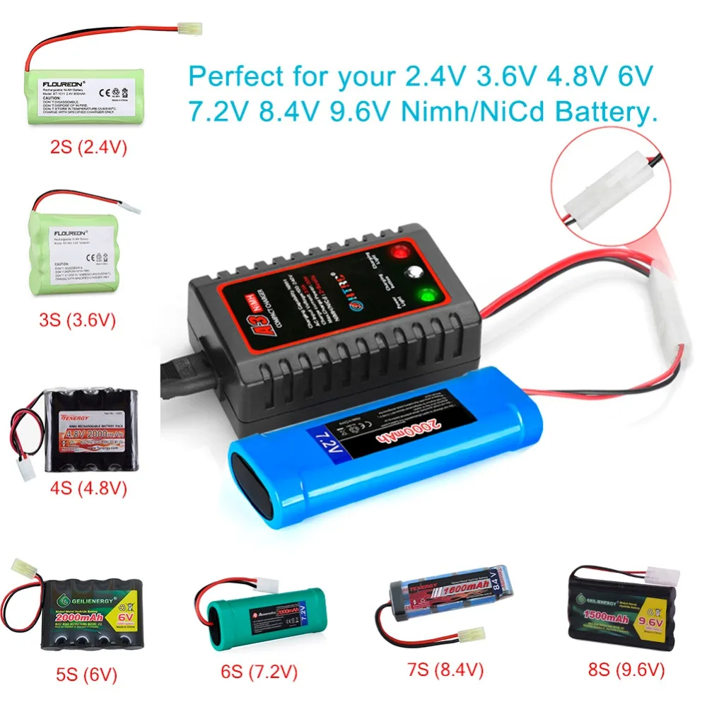 HTRC A3 20W Compact Charger with Tamiya Plug for RC Car Boat 2-8s NiMH Battery | Игрушки и хобби