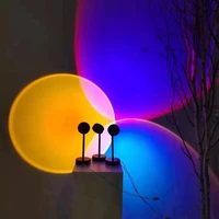 16 colors sunset projection lamp projector lamp led night light living room background wall decoration lighting for photographic