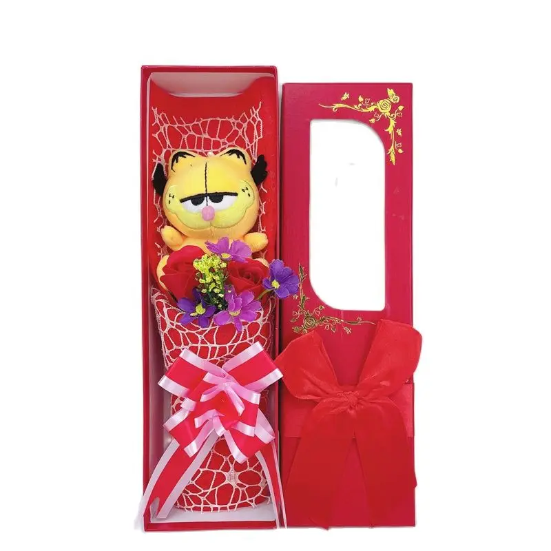 Мультяшный милый плюшевый мишка кошка плюшевые игрушки мягкие животные