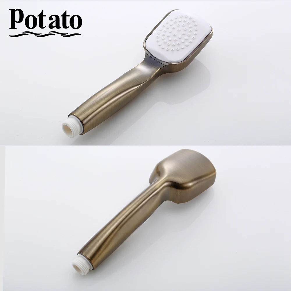 potato bathroom faucets 1 set wall mounted outlet pipe waterfall shower faucet with shower head p22270 2 free global shipping