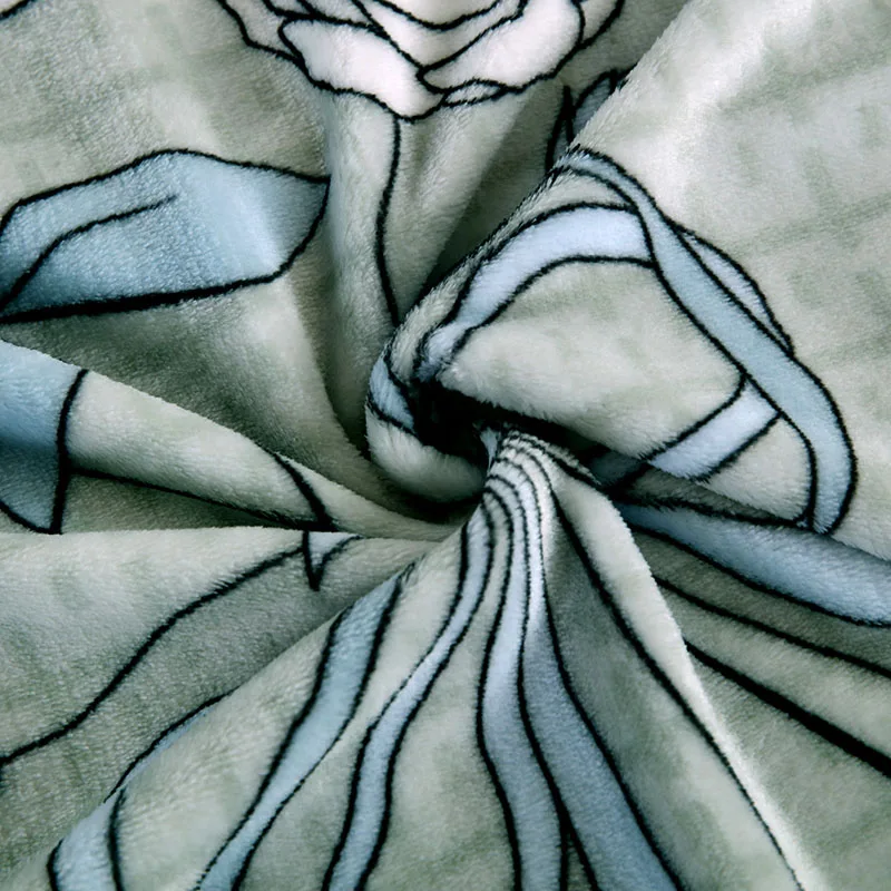 Цветущий Пион/одиночное одеяло толстое Хрустальное бархатное мягкое и нежное