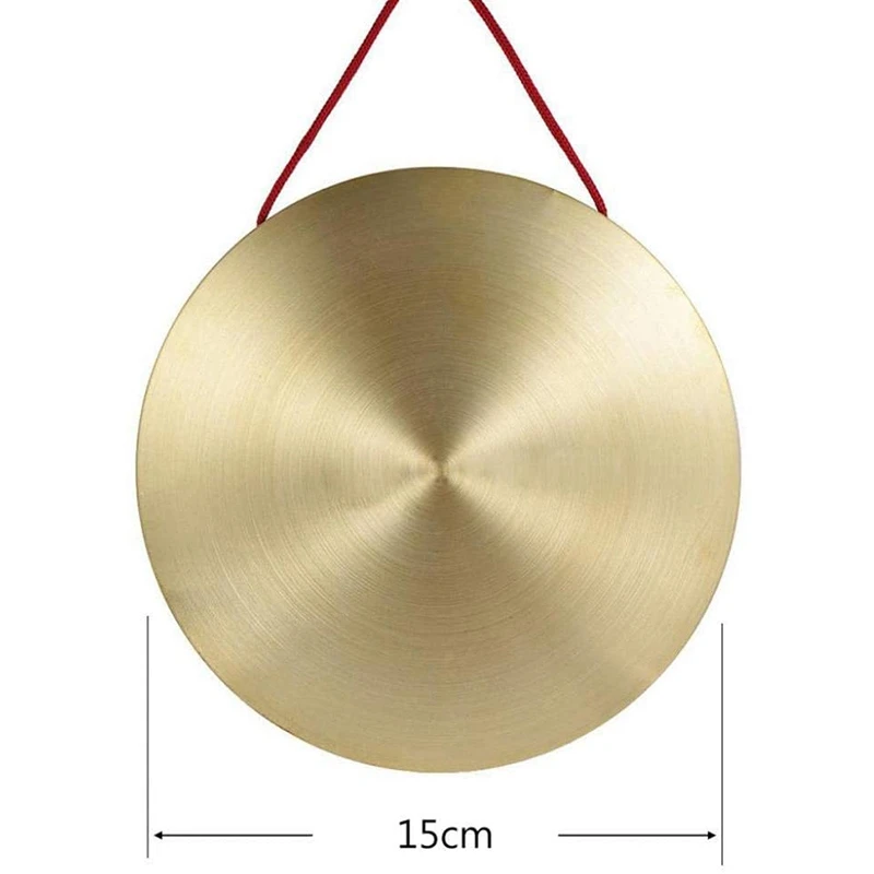 Ручной гунг 15 см ручной Гун игрушка латунь медь часовня перкуссия для оперы с