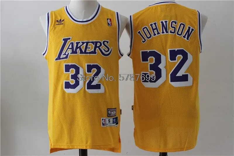 

NBA Men's Los Angeles Lakers #32 Magic Johnson Basketball Jersey Camouflage Authentic Retro Jerseys Mesh Embroidery Men's Jersey