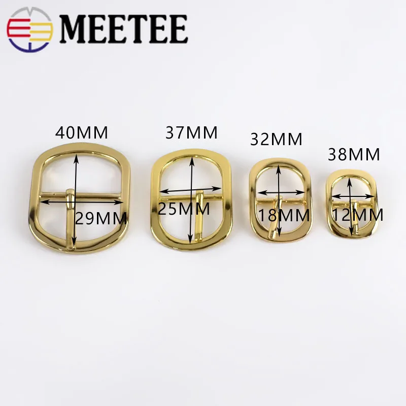 Meetee 5/10 шт 12/18/25/32 мм Металлические штырьковые роликовые пряжки для сумок обувь