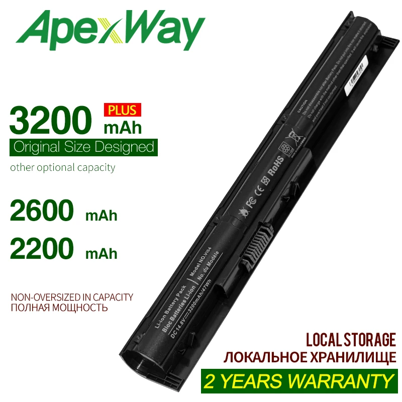Apexway 14 8 V новый ноутбук Батарея VI04 VI04XL V104 для струйного принтера HP Envy 15 17 Pavilion HSTNN DB6I