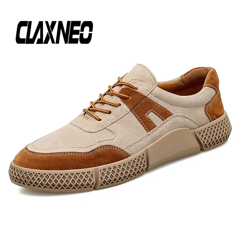 

CLAXNEO Man Casual Shoes Suede Leather Fashion Sneakers Male Design Walking Footwear Men's Footwear clax shoes