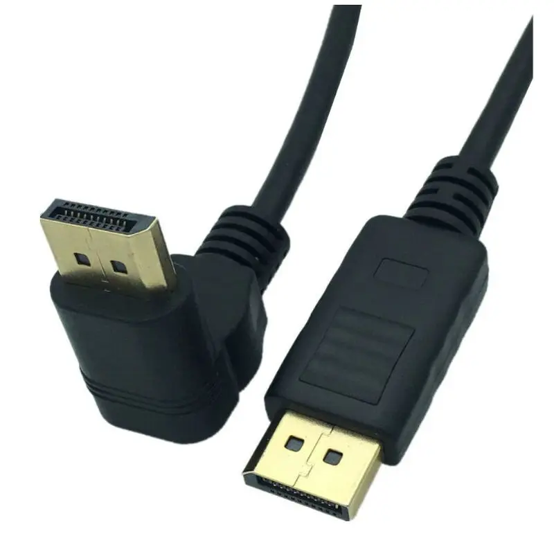 30 см порт дисплея DP папа 90 градусов под углом К Fmale Удлинительный кабель для CRT LCD