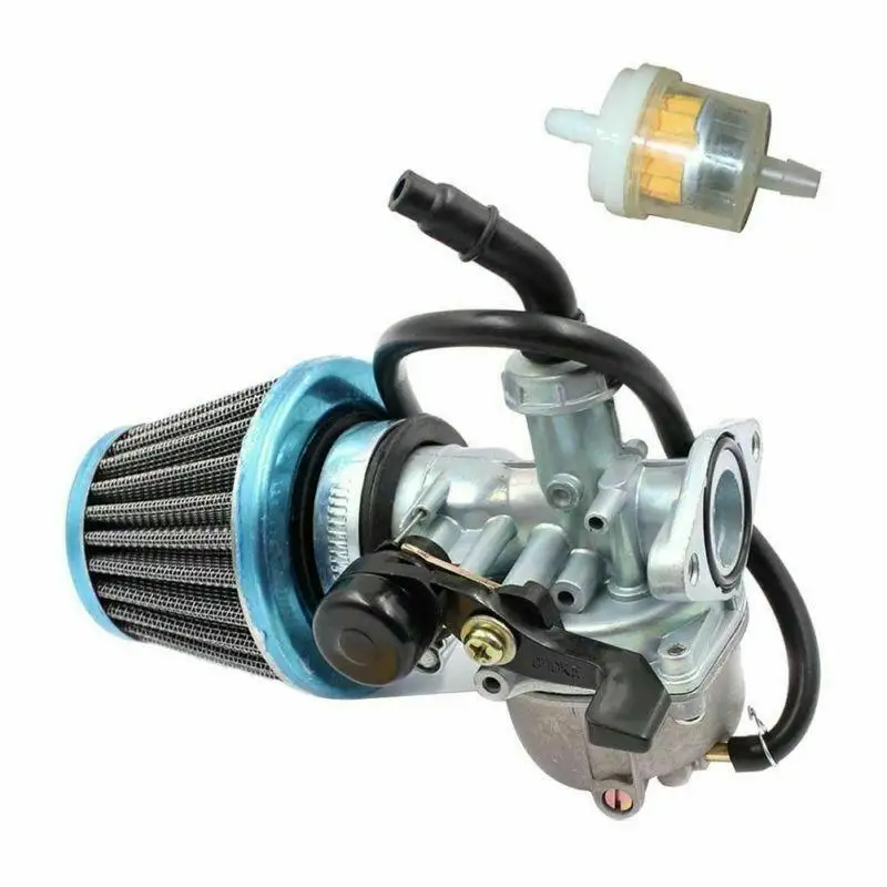Carburador de palanca de estrangulación ATV PZ19 con filtro de combustible y filtro de aire de 35mm para 50cc 70cc 80cc 90cc 110cc 125cc ATV Scooter CRF herramientas