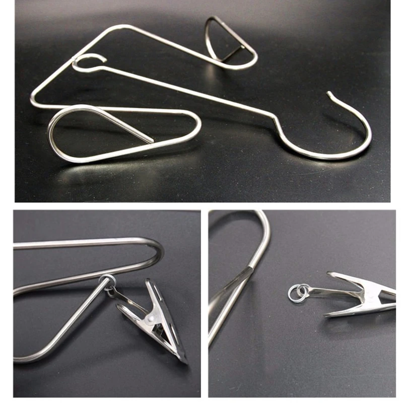 

Shoes Hanger Drying Rack Stainless Steel Drying Shoes Organizer Hook Household PI669