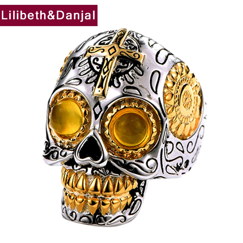 

Cross Skull Adjustable Ring Pure 925 Sterling Silver Inlaid Prehnite Fine Jewelry Men Women 2021 Luxury Designer Bague Femme R42