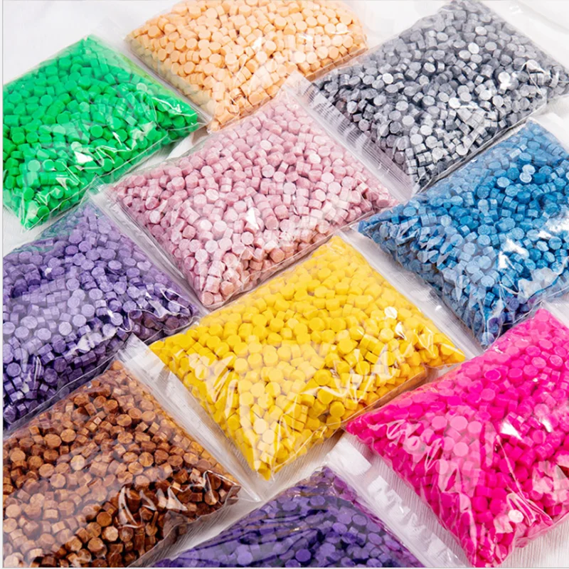 Sello de cera Vintage para tableta, cuentas de p&iacute;ldora para sobre de boda, sello de cera antiguo con sello, 1Kg-1