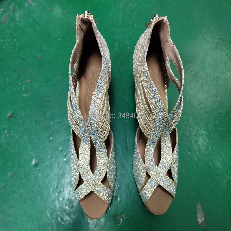 Наташа обувь для латинских танцев взрослых танцевальная GB золотой каблук|Обувь