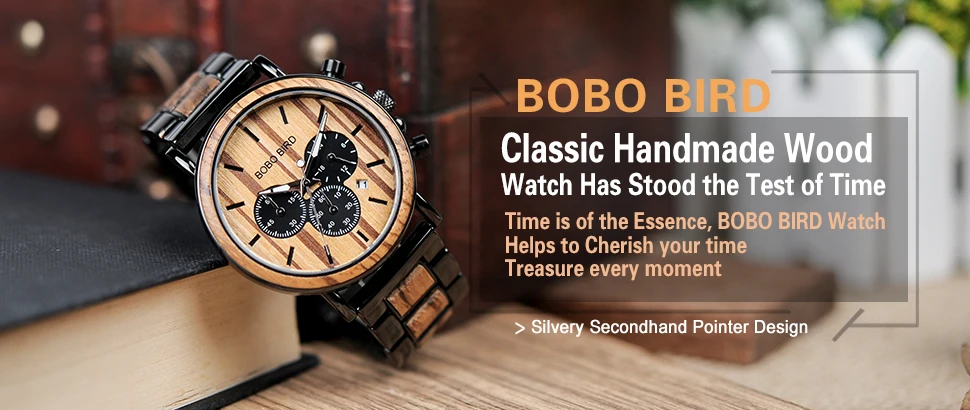 BOBO BIRD D30 круглый винтажный Зебра деревянный ящик Мужские часы с эбеновым бамбуковым деревянным лицом с зебровым бамбуковым деревянным ремешком японский move men t