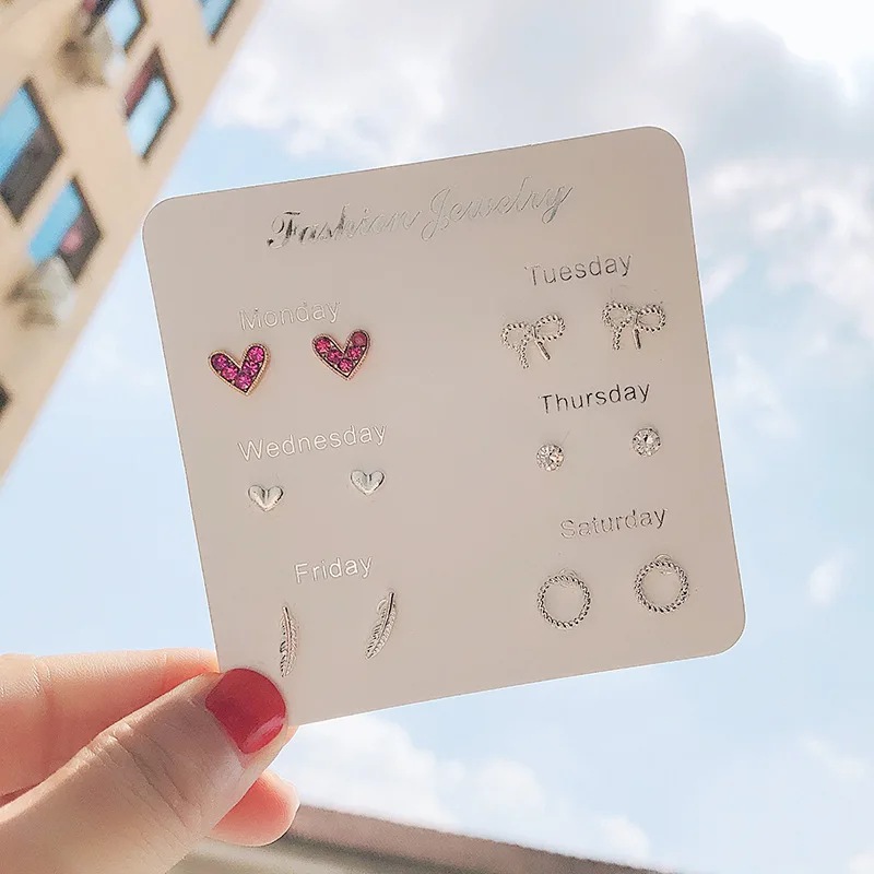 Женские маленькие милые серьги из серебра 925 пробы в простом стиле | Украшения и