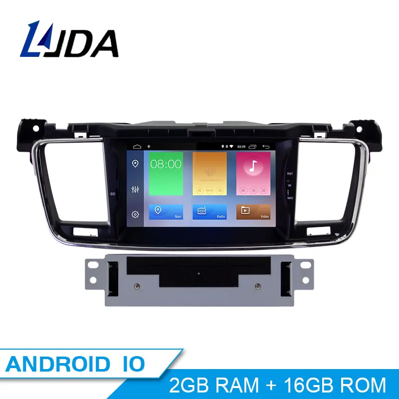 LJDA 1 Din автомагнитола Android 10,0 dvd-плеер для PEUGEOT 508 2011- gps навигация Aadio WIFi руль мультимедиа