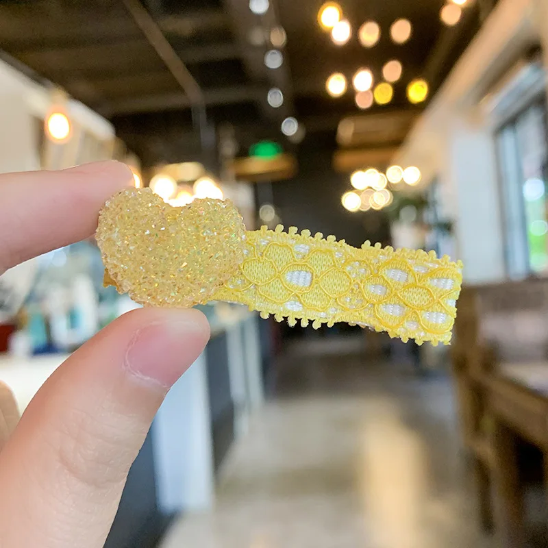 

2Pcs/lot Hair Clips for Girls Baby Cute Bow Heart Kids Hairpins Barrettes Headdress Girls Hair Accessories