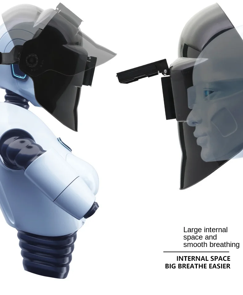 

zq Head-Mounted Welding Mask Double-Layer Glass Insulation Welder Welding Protection Welding Helmet