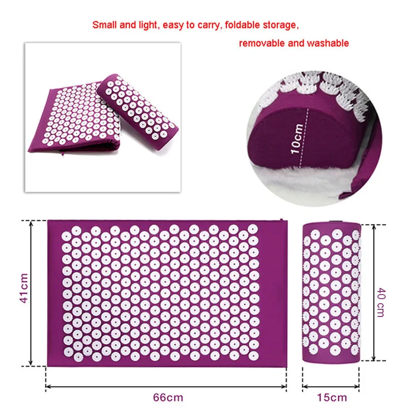 Акупунктурный Массажный коврик для йоги акупунктурный точечный снятия стресса