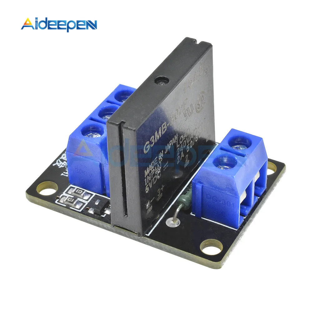 G3MB-202P 1 канальный твердотельный релейный модуль платы PCB SSR 5 В DC для Arduino предохранитель высокого уровня