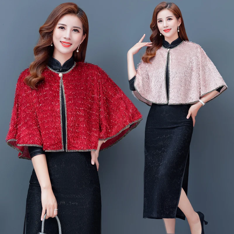 Женская накидка из искусственного меха осенняя флисовая размеры до XXXL |