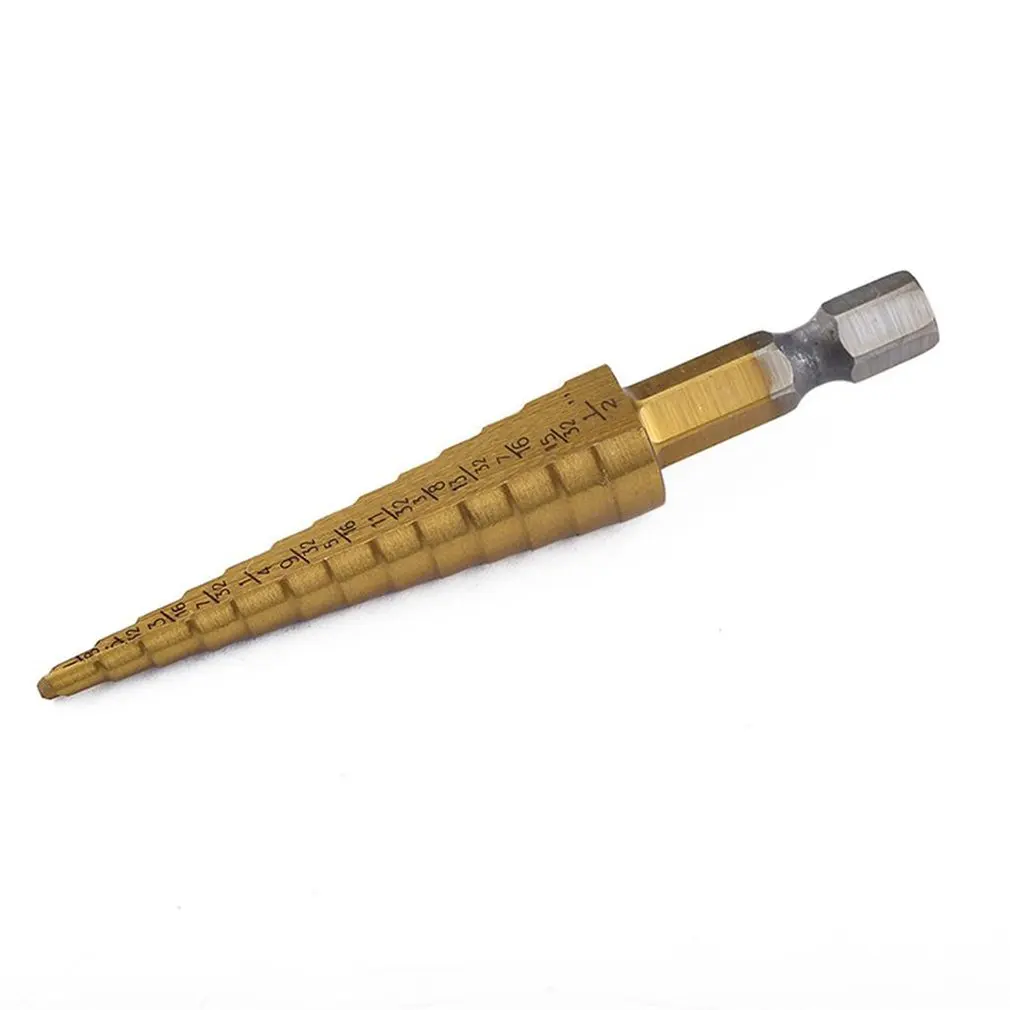 Ступенчатые сверла из быстрорежущей стали Rusee HSS ступенчатые с шестигранным