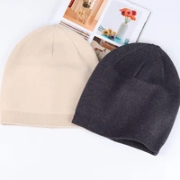 great bonnet solid color versatile slouchy women beanies winter hat women hat