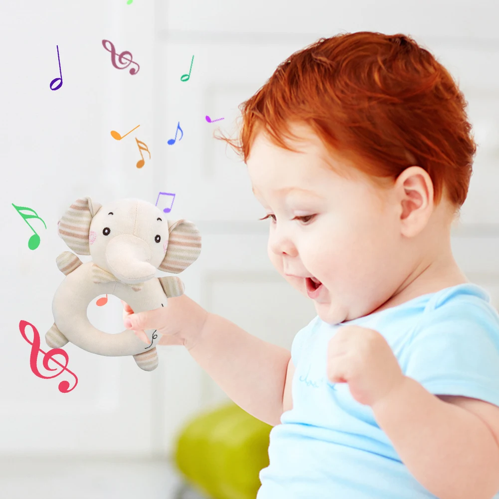 

1Pcs Baby Musical Rattles Toy Infant Hand Wrist Bell Foot Rattles Plush Socks Wrist Bracelet Mobile Newborn Toys
