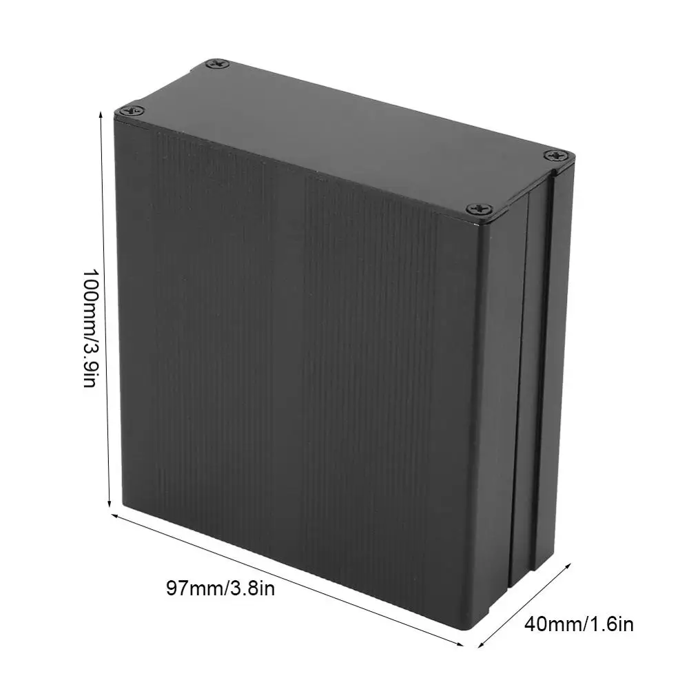 Черный металлический алюминиевый чехол водонепроницаемая распределительная