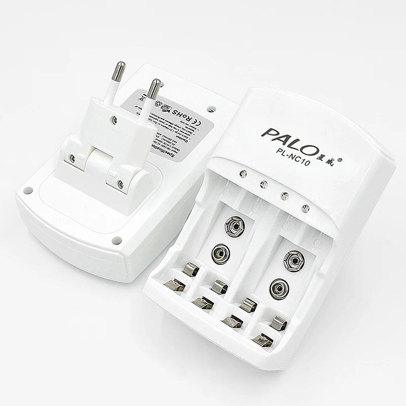 PALO превосходное зарядное устройство для 6F22 9 в AA/AAA литиевая Ni-MH Ni-CD батарея EU/US штекер зарегистрированный пост зарядное устройство C801N