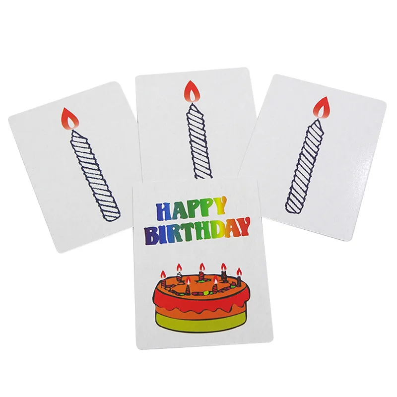 1 набор карт С Днем Рождения сценические магические иллюзии уличные трюки легкие