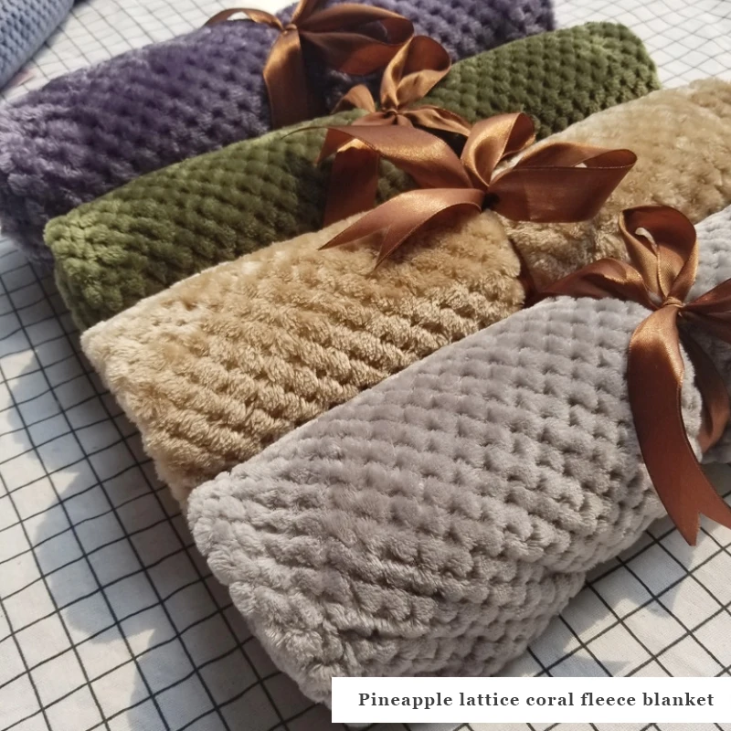 Хорошее качество одеяло с ананасом для кровати/дивана/питомца однотонное