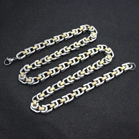 new heavy women necklace 60cm long goldsteel chains necklace stainless steel charm necklace for men male wholesale