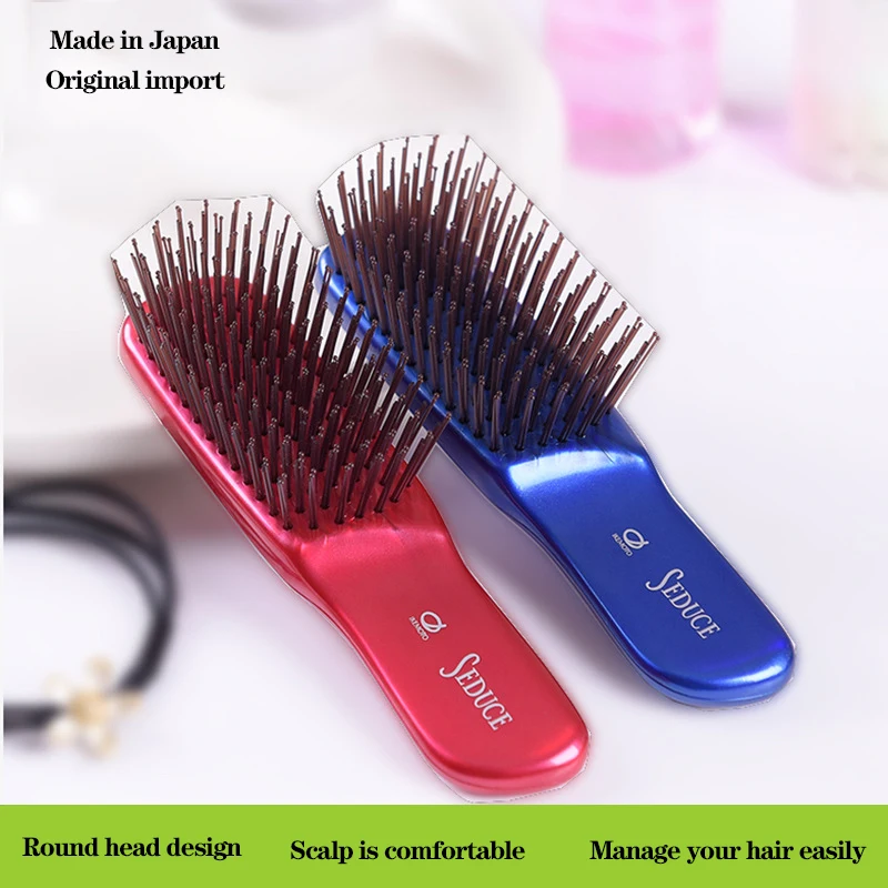 Расческа для парикмахерских японская с плотными зубьями подушкой безопасности