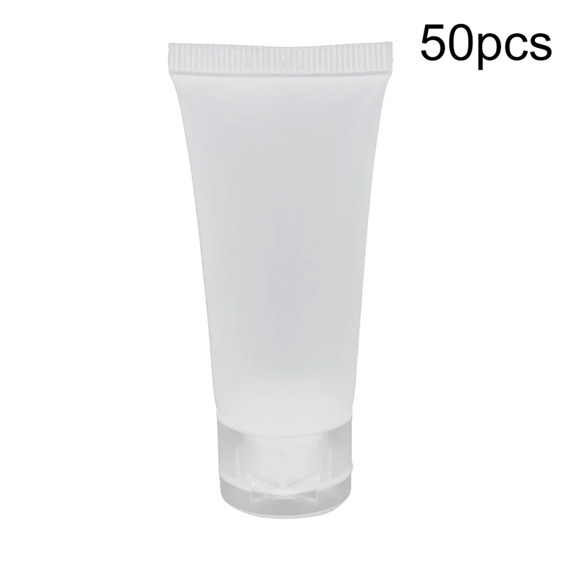 50 шт мл Матовые прозрачные мягкие пластиковые тубы пустые для косметического
