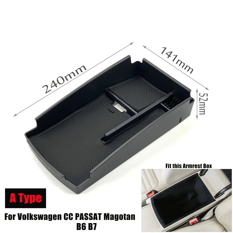 A for Passat CC Автомобильный подлокотник для Volkswagen Touareg Jetta Sharan Tiguan Touran Teramont Passat CC Variant Arteon Golf Sciocco MAGOTAN T-ROC - Название цвета: A for Passat CC