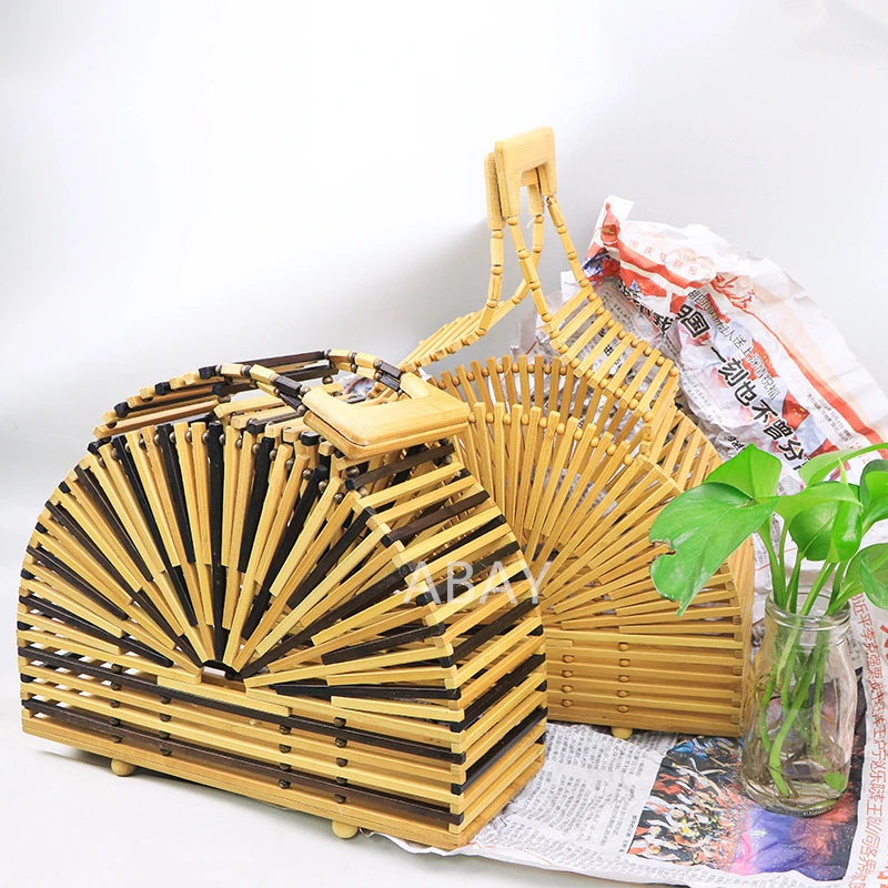 Realer Брендовая женская сумка для путешествий деревянный пляжная высокое качество