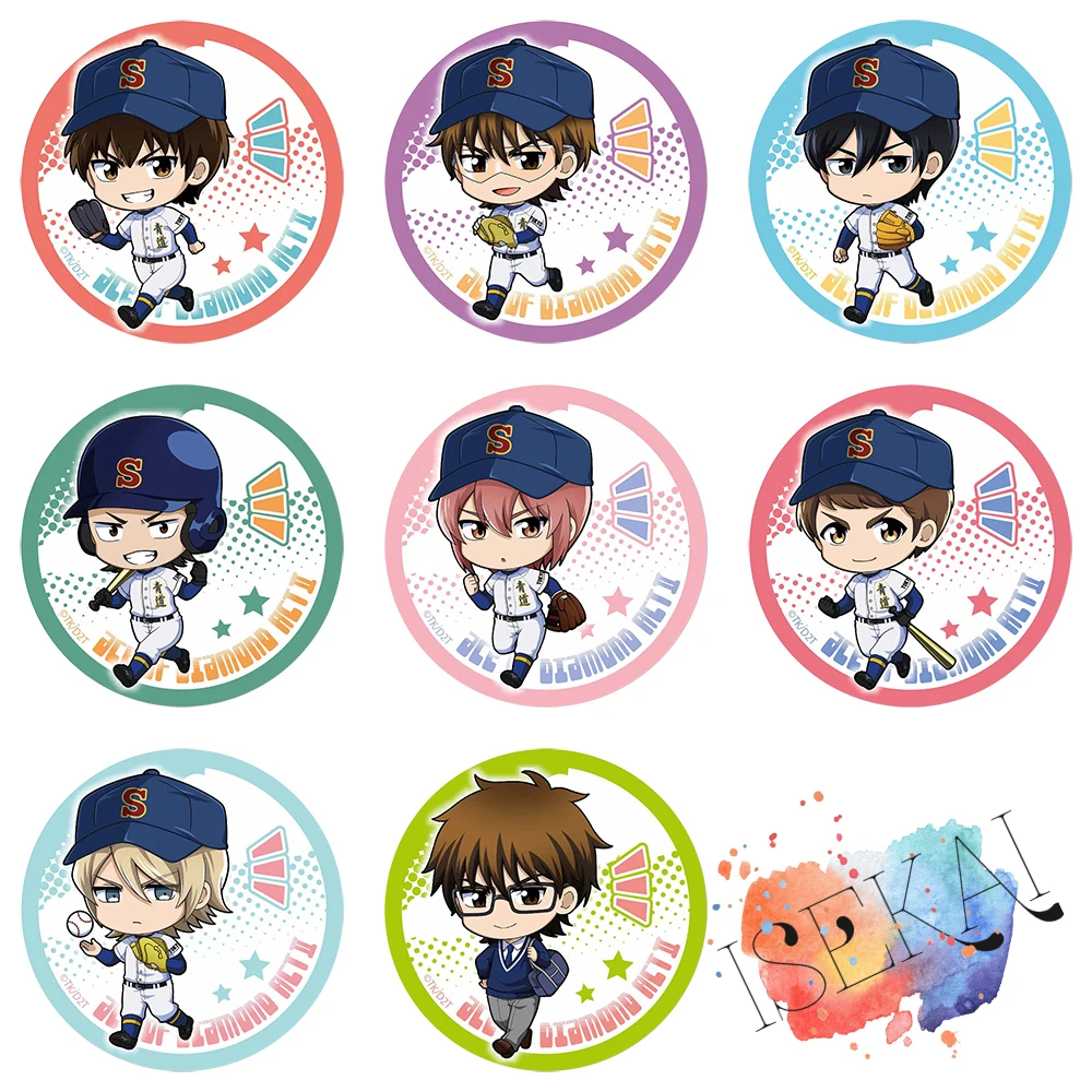 Ace of Diamond значок аниме Sawamura Eijun Miyuki Kazuya Furuya Satoru Kominato Haruichi металлические шпильки для