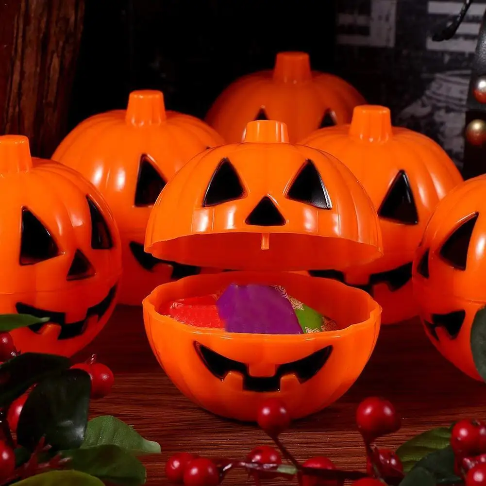 

Оптовая продажа, для Хэллоуина, вечеринки, маленькая тыква, открытое покрытие, тыква, карнавал, подарок, домашний декор, 6/12 шт., коробка для ро...