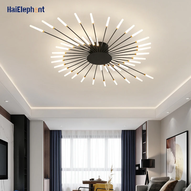 Modern Living Room Lighting LED Chandeliers Lamps For Foyer Study Bedroom Dining Indoor Neutral Lights Fixtures 220V Luminaria