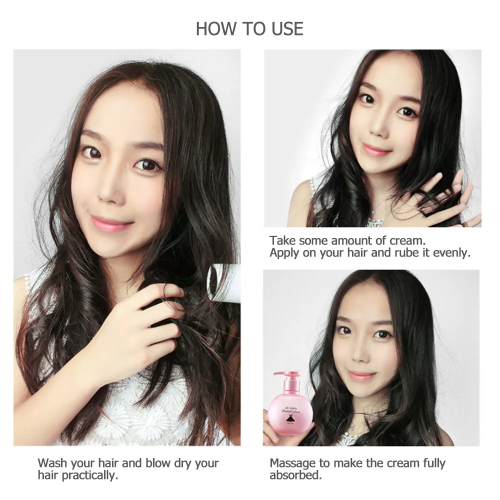 

Long-lasting Moisturizing Curl Enhancer Fluffy Curly Haircut Modeling Defining Cream Hair Styling Volumizing Cream fast shipping