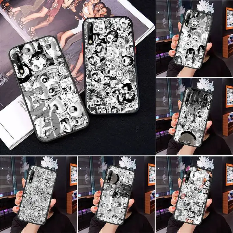 

ahegao manga girl Shockproof Phone Case For Vivo S5 V11 iq00 NEX x21 x20 x9 v5 plus hight pro soft Cover Fundas