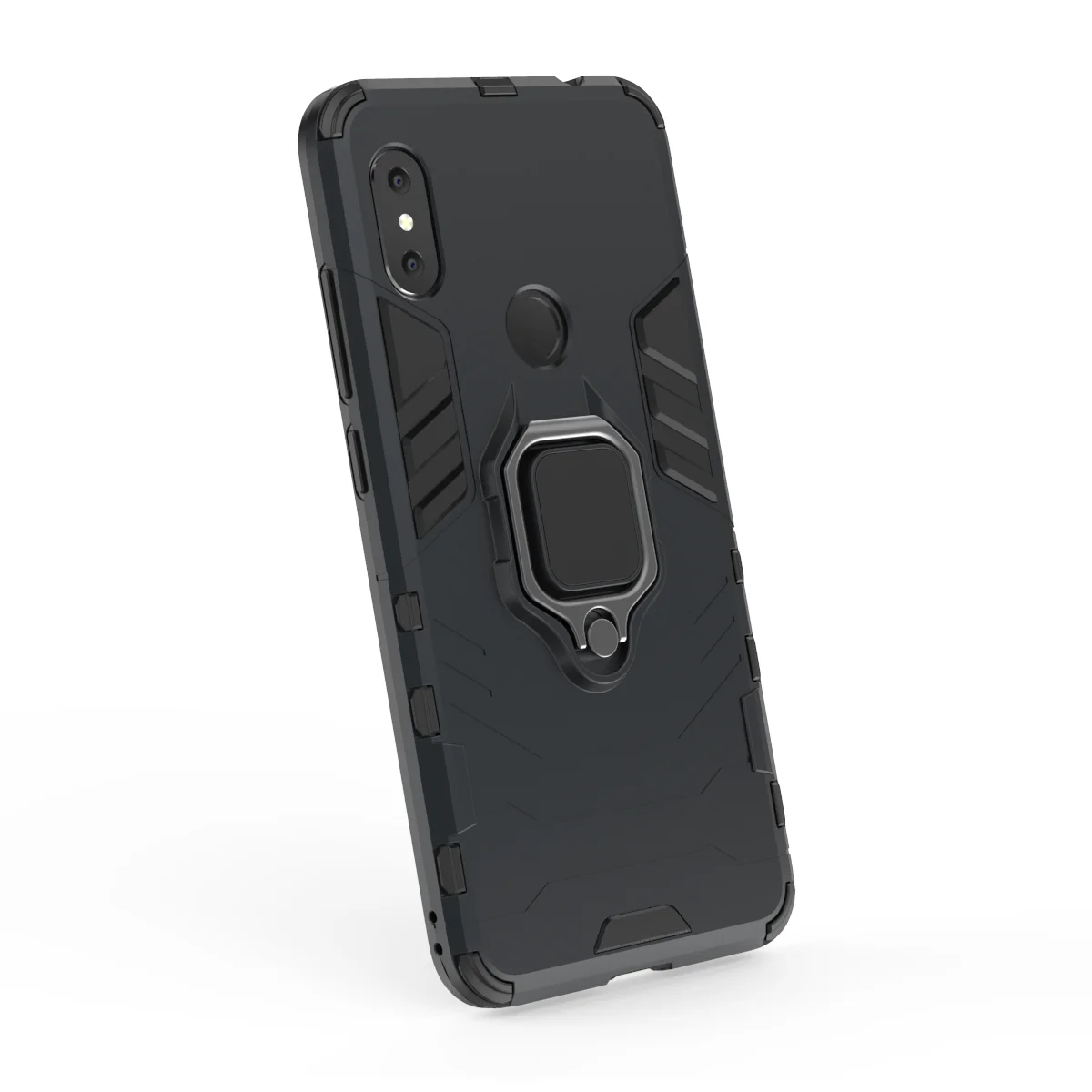 

Fashion Armor Phone Case For Xiaomi Redmi 5 4 Poco F1 Note 9 6 SE 4X Pro Plus Shockproof Rugged Metal Stand Protective Cover