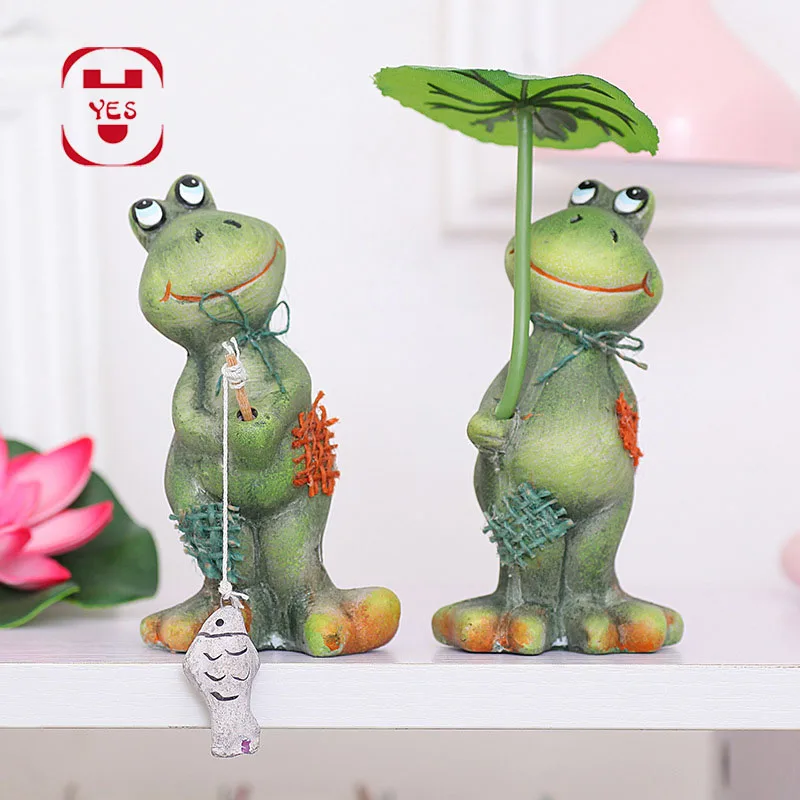 B 2 шт./набор, 3D Смола, пара лягушек, ремесло, фигурка для дома, офиса, Декор, свадебные подарки, сад, двор, лягушка, модель, украшение, аксессуары - Цвет: B