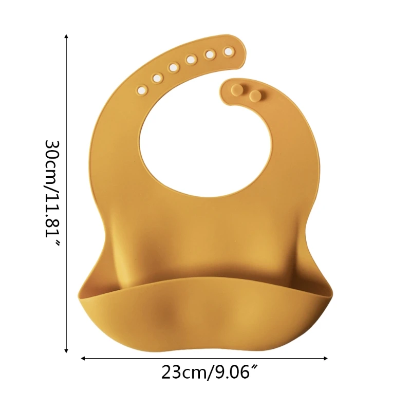 

Baby Food Grade Silicone Waterproof Bibs Newborn Boys Girls Feeding Saliva Towel