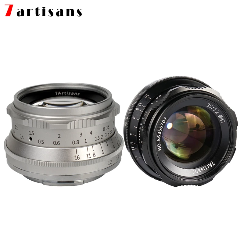 Объектив 7artisans с постоянным фокусным расстоянием 35 мм F1.2 для Sony E/Nikon Z/Fuji XF APS-C |