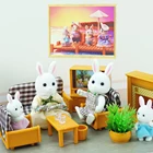 Миниатюрные игрушки для кукольного дома, 112, кролики, 3,7 дюйма