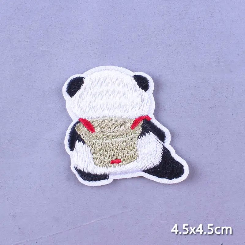 Нашивка в виде панды нашивки с утюгом для одежды динозавр аксессуары аппликация