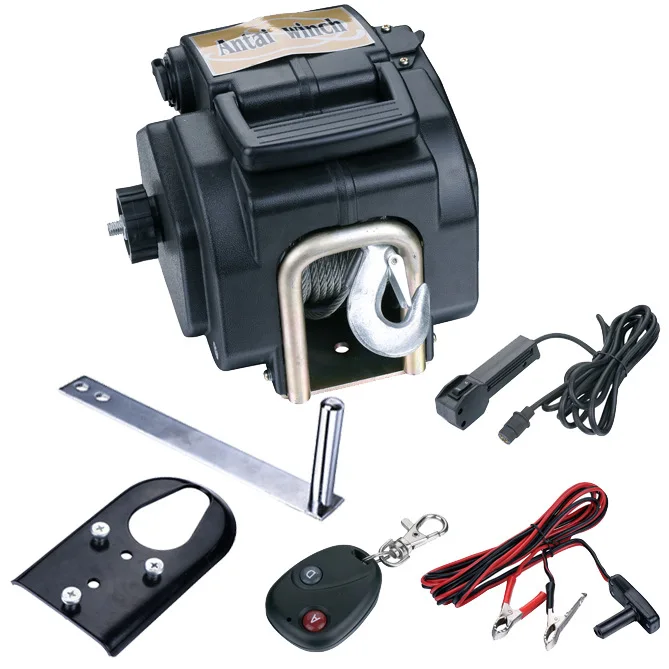 12V 3500 pound Electric Marine winch With wireless remote contr