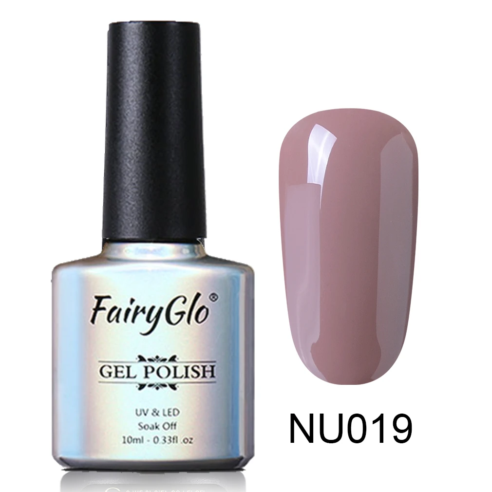 NU019 FairyGlo 10 мл Платиновый Гель-лак для ногтей впитывающий блеск Гибридный лак Полупостоянный эмалированный лак для нейл-арта Маникюр для гелей - Цвет: NU019